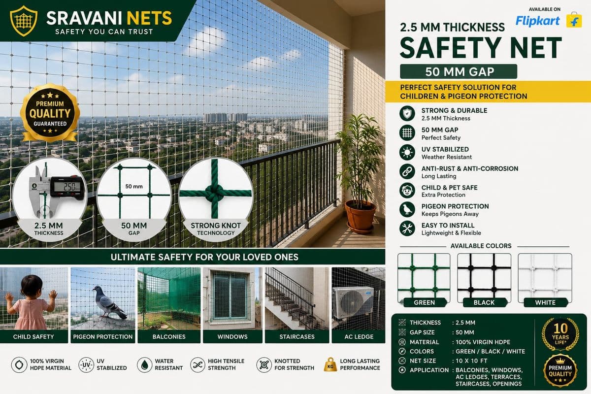 Transparent Balcony Safety Netting
