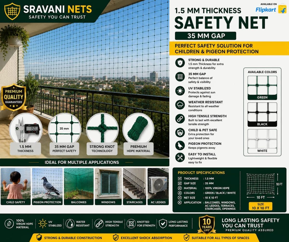 Child & Pet Safety Balcony Barrier